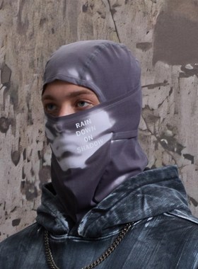 A骑行温变热敏N头套INRA面罩DOWSH变色ON滑雪感应DOW护脸感温