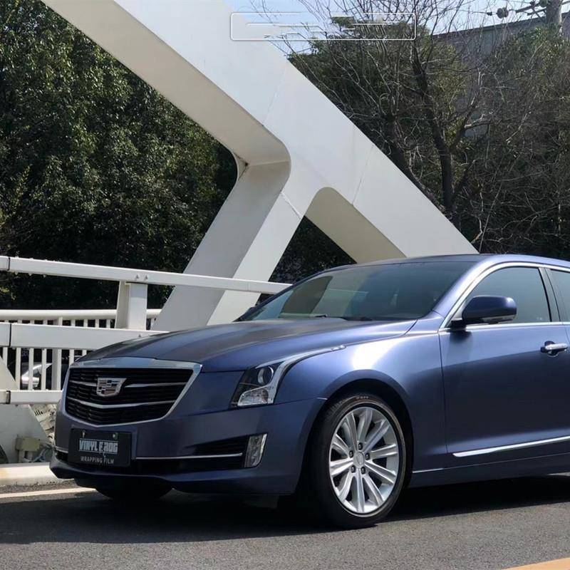 光金属午夜蓝汽车改色膜整色全车电身漆面改装膜X-086变贴膜车顶