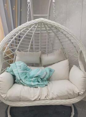 双tb-66517人吊椅阳台轻奢摇篮椅篮吊兰室内秋千躺椅人家用酒懒店