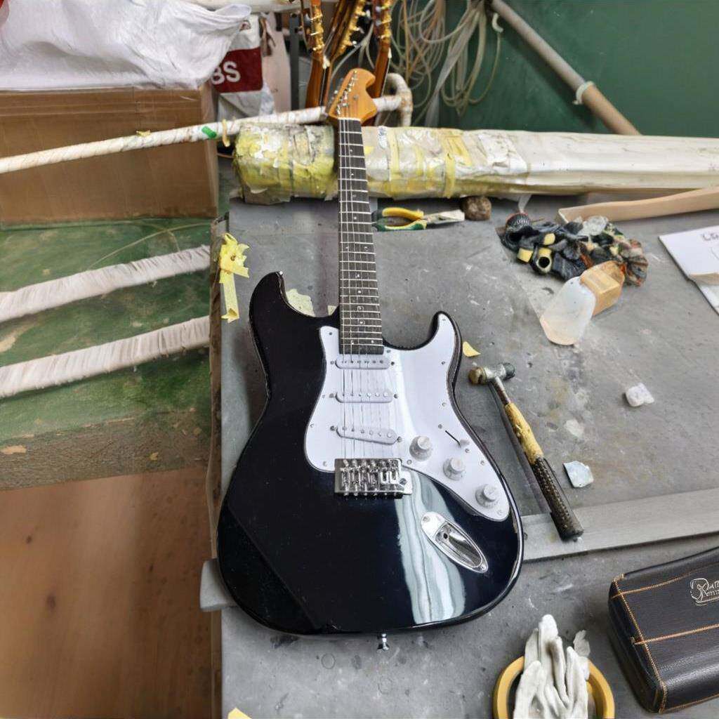 工初厂C6R户外学电吉他24品达款ST电吉芬初他学者电吉他男女生吉