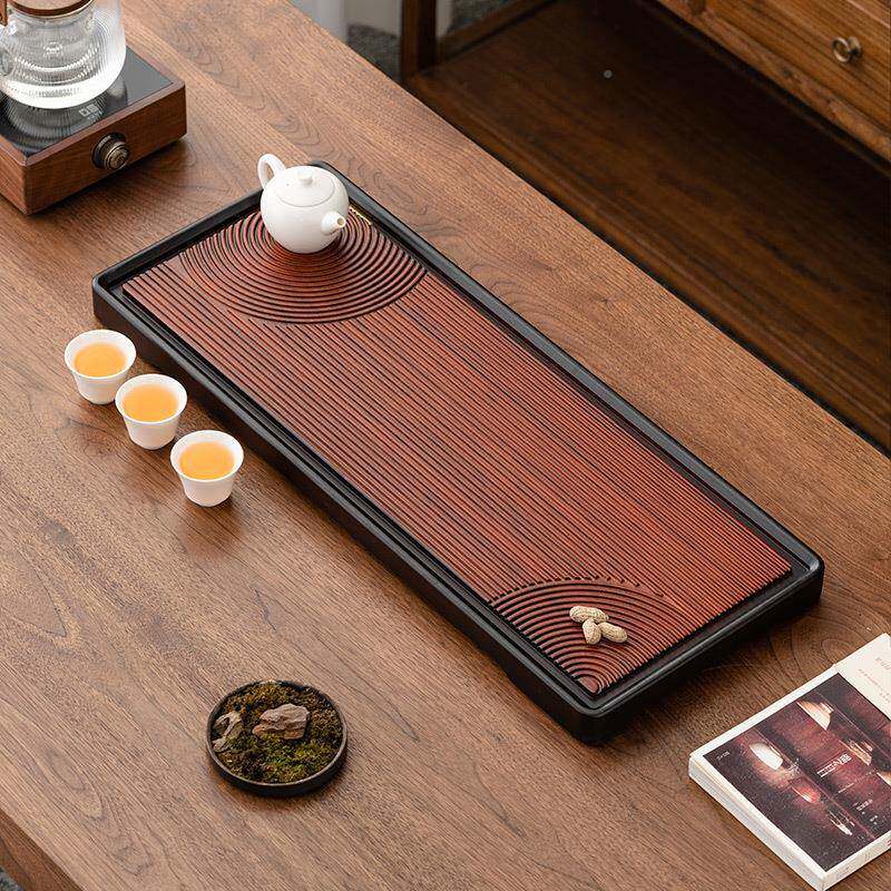 檀竹涟茶盘家用公20池25新款功夫泡茶台小型一体22js1013排水干式