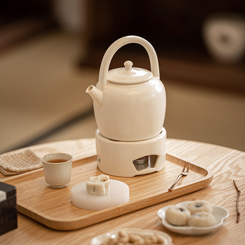 苏打釉新中式家用煮茶炉套装