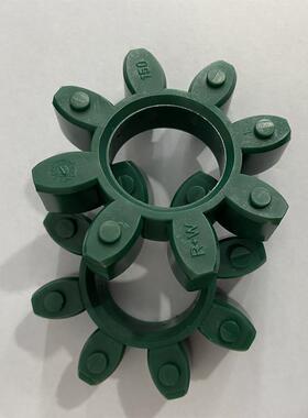 德国R+WEK800梅花轴器/钢/减震垫胶块/缓联冲圈/126sh4D墨绿色