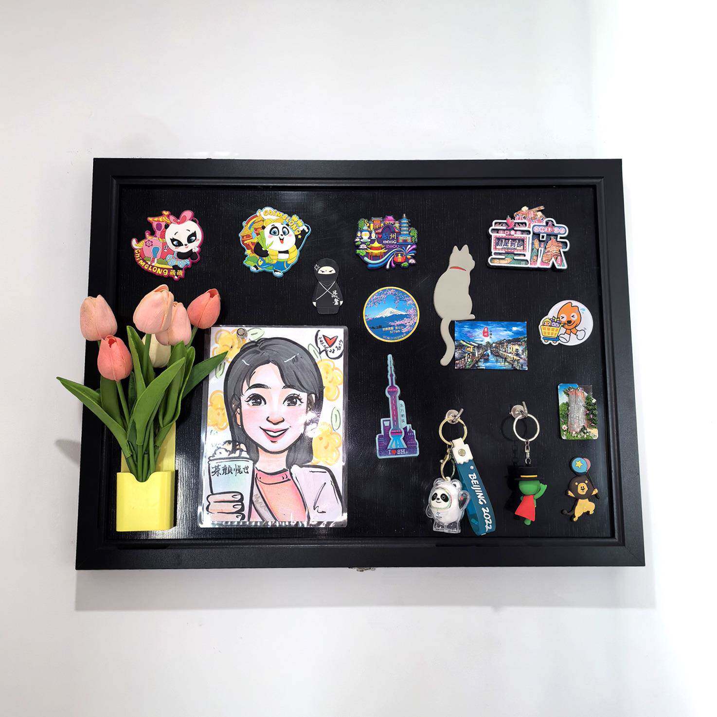 家TRG用挂墙式片小黑板电箱遮板挡可翻盖冰箱贴表展示板创意磁吸