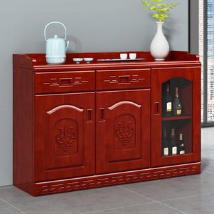 茶水柜厅木餐边柜985子厨房柜子客靠实墙置储物柜现代简约物柜备