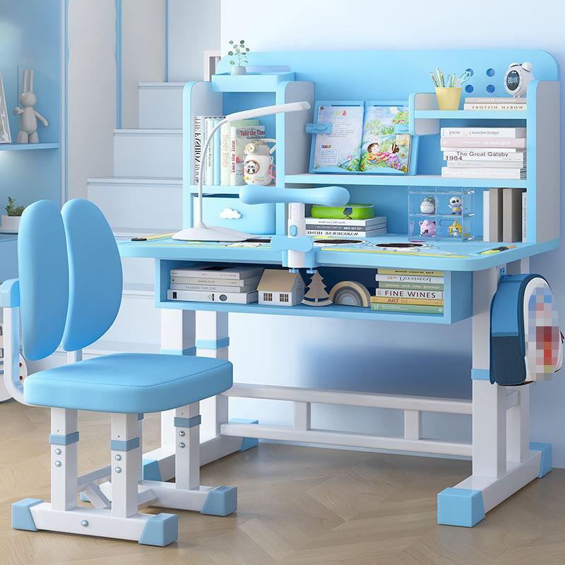 坐儿童学习字桌写字桌矫SAV正姿护腰可升降课组合桌椅儿童写桌椅