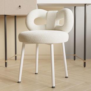 网红化妆椅梳妆美凳甲子奶油风靠背椅子蝴仙蝶结化妆凳台女蝴A140