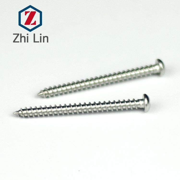 MHZH6不锈钢201十半圆字自钉圆头自攻螺丝GB攻845-76厂家直销
