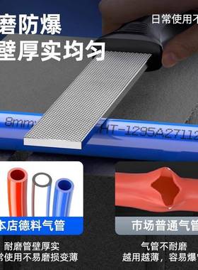 PRD长拓PU气管8x/4气/6/10/12/516软/14气泵空压机透明软管动高压