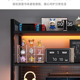 桌面多层简约书桌多能学生书桌上收架纳功置物架铁艺洞10000859洞