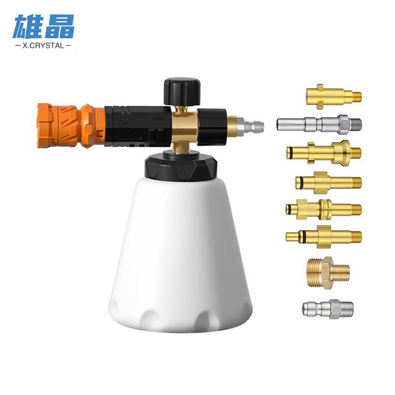 跨境新款洗车泡沫壶大口径pa壶清洗扇形家用高压喷泡沫