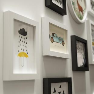 8144包德里格简约实木相框邮创意照片/相墙罗框墙