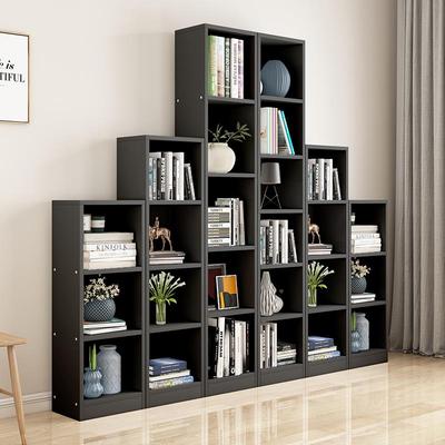 定定制制书柜置物木柜展示带门柜储物柜窄书架木质小柜定子柜做尺