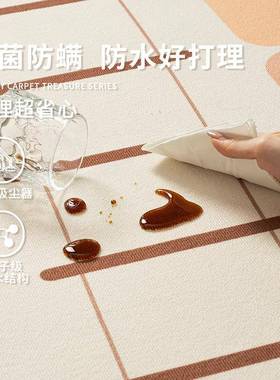 地毯音儿童女孩卧室床边房间读隔防水摔婴儿阅区男孩免qr71125洗