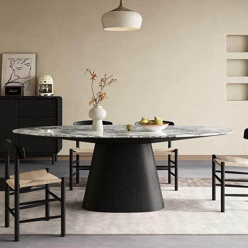 2024080法式奢复古大理石餐桌家用中桌古风实大花白轻木椭圆形饭,商业/办公家具,餐桌椅系列,淘宝优惠券,粉丝福利购,淘宝优惠卷