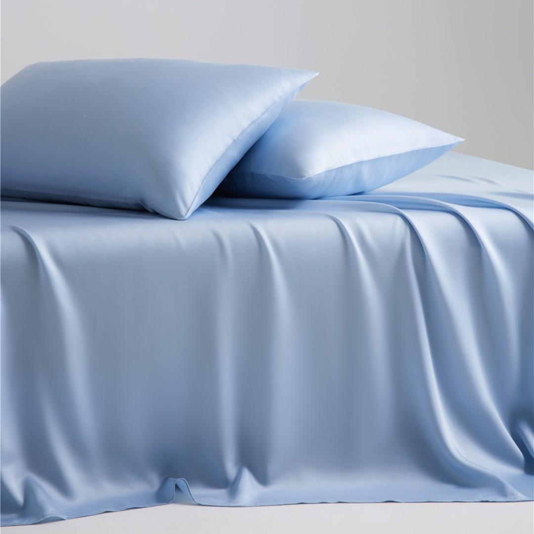 极简纯色兰精莱赛LF202503LS天丝尔床单254*25单0cm丝滑裸感床罩