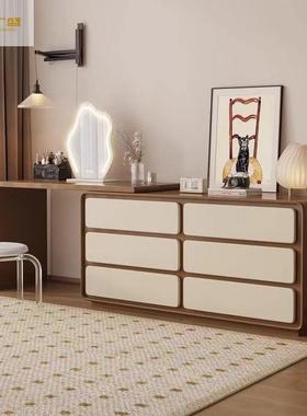 广盛2桌ANU025新款木梳妆台实卧室现代轻奢简约化润妆床尾转角收