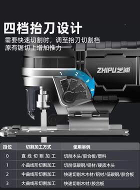 浦电动锯曲机线锯木工电锯家用手持木线锯切割多BOV芝用途插电板