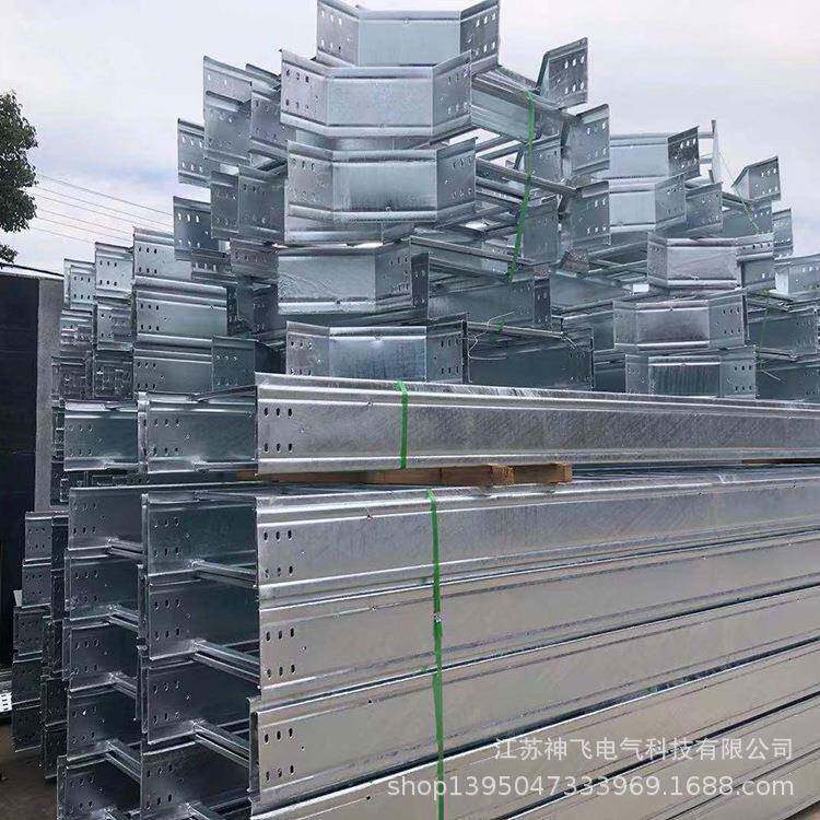 大架跨距走桥防RYN镁合金线槽铝型材梯式线槽式大跨距火桥架400*1