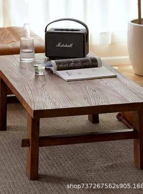 老榆茶家台户外阳台木茶喝桌原木小茶几用客LST厅榻榻米矮桌