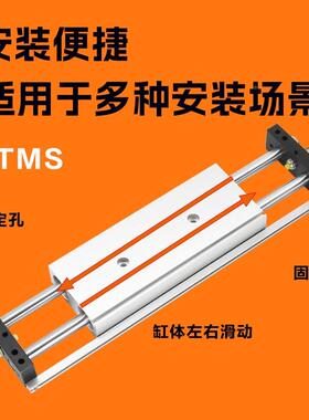 STMS10MYT1620025X50X100X15X200/250/30轴0双双杆双滑台气出缸