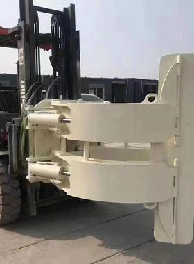 夹叉车加属具出WOK旋转器倾翻叉石头砖头包轮胎废纸圆包装夹推器