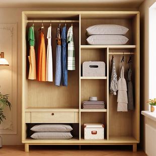 全实式 推拉门大 木衣柜卧室户家用小型法复古中古FDF黑色2新025款