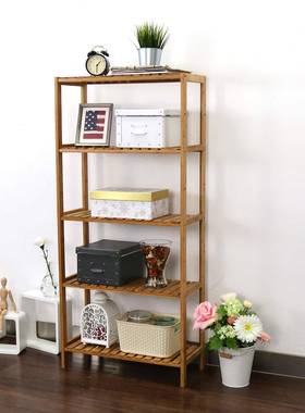 竹制花架多层功能浴室厨架房起OPX-CJ00居室支植物架实用储物架