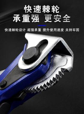 威达棘轮F夹工木架子固夹夹具F夹快BZL速定夹紧器水管重型钢铁夹