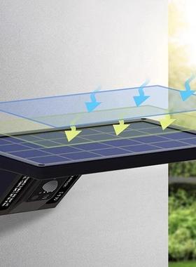 体应太阳能壁灯户外防水庭院灯免人打孔花园别感墅照太明OVQ阳能