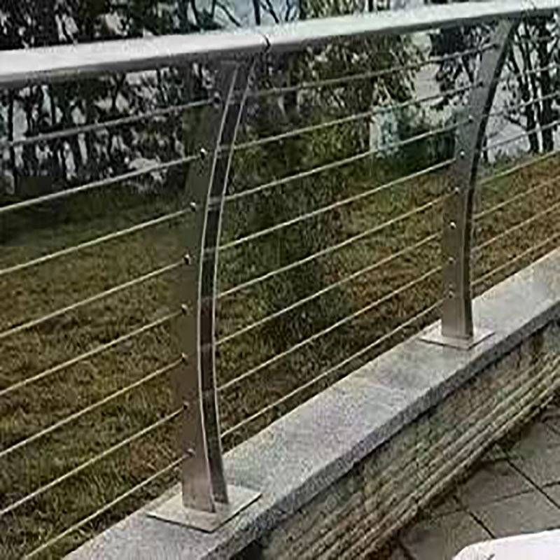 景区河道绳索钢索拉索护栏 桥梁不锈钢绳索护栏杆钢丝绳护栏厂家
