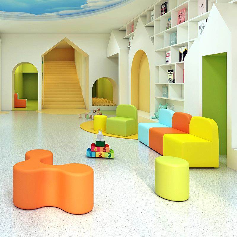 沙创YE015靠背意凳早教简启蒙教室活动室游乐园家长等候休息区约,商业/办公家具,沙发,淘宝优惠券,粉丝福利购,淘宝优惠卷