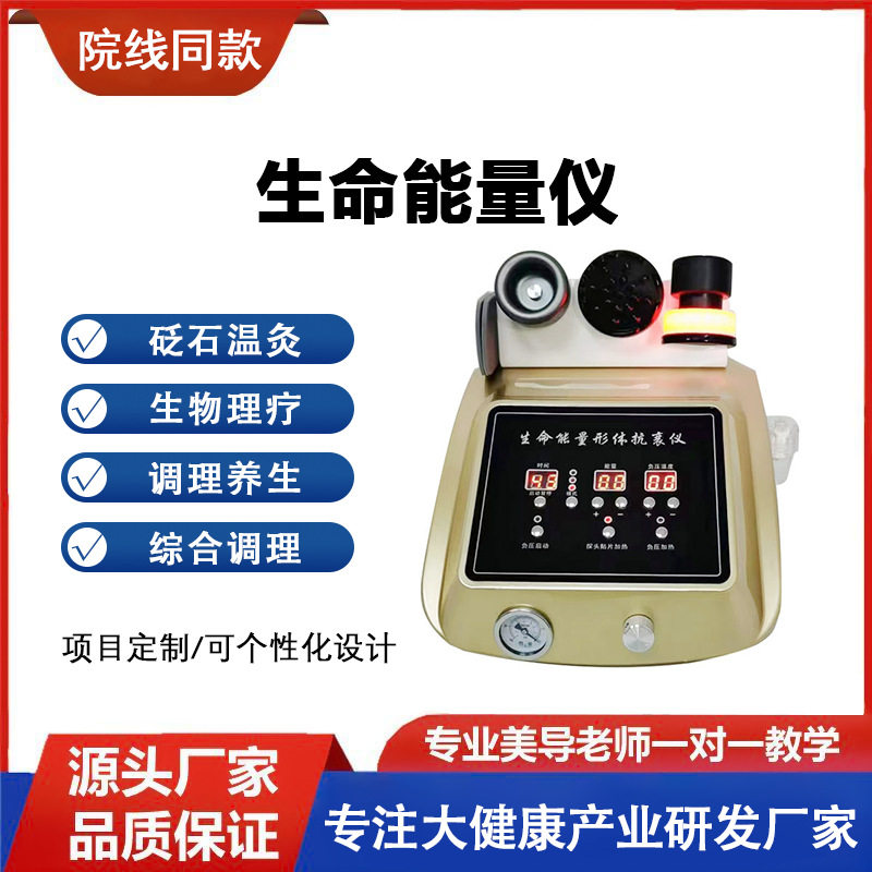 佳韵生命能量形体抗衰仪疏通经络震动按摩器刮痧拔罐DDS脉冲肩颈