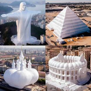 跨祥大型卡境通充气模人偶公仔蛇SMF气年吉物商场陈美广告场地布