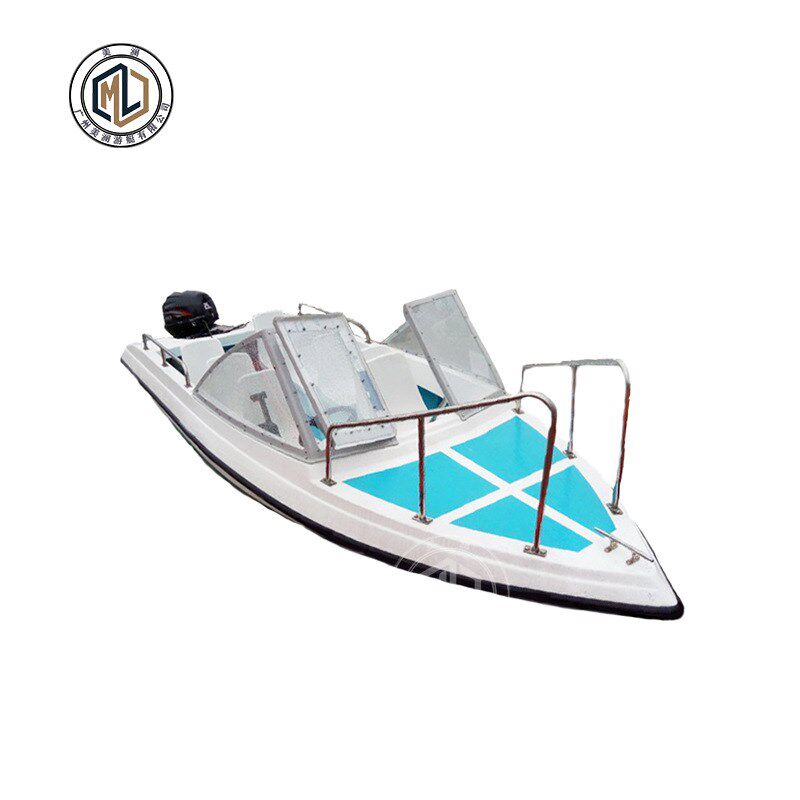厂家直销快艇加厚玻璃钢快艇冲锋舟水上休闲电动观光游船游艺设施