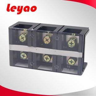 端子 乐瑶电气TC接线端子 固定式 接线排 导轨端子 TC4003胶木铜