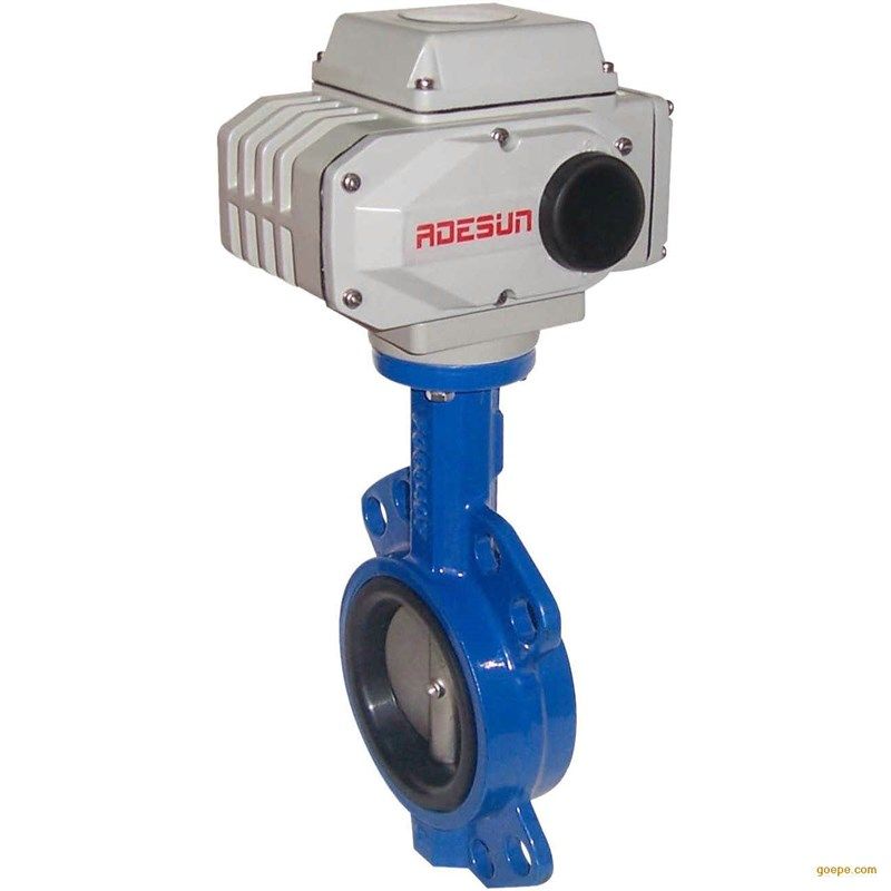 220V开关调节型电动法兰对夹蝶阀铸铁铸钢不锈钢D971X DN 65 80 1