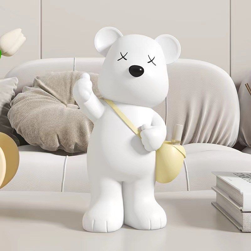 创意网红北极熊点赞收纳小摆件电视柜茶几书房玄关隔断家居装饰品,特色手工艺,其他特色工艺品,淘宝优惠券,粉丝福利购,淘宝优惠卷