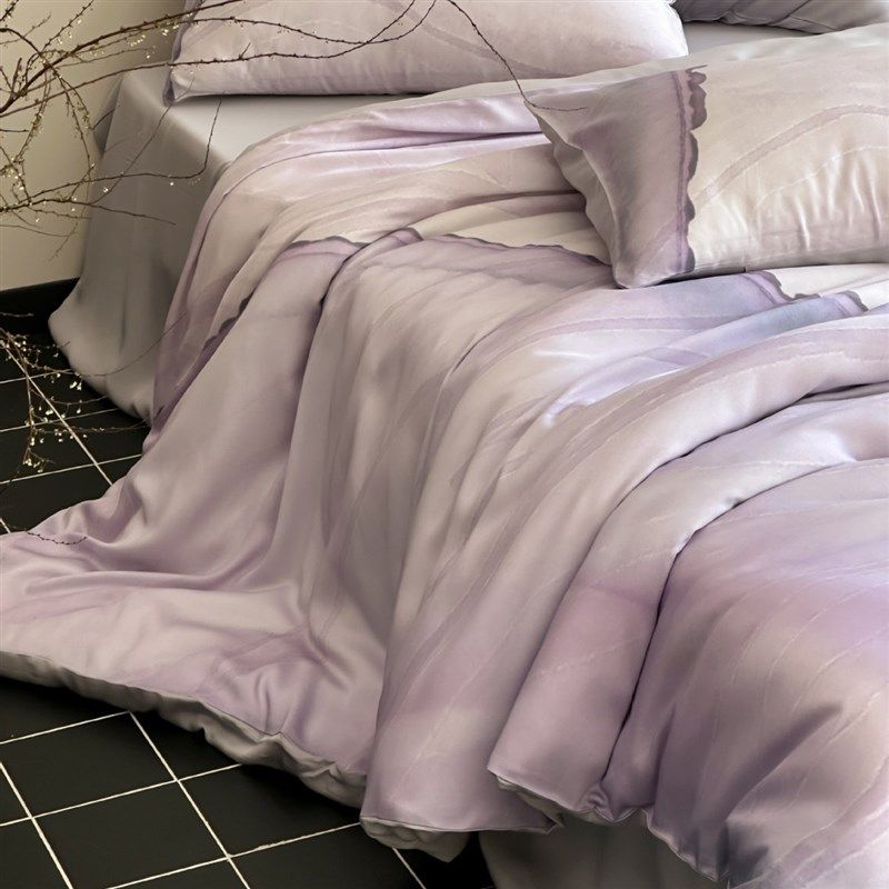 轻奢简约渐变色兰精天丝四件套丝滑裸睡亲肤被套1.8m床单床上用品,床上用品,床品套件/四件套/多件套,淘宝优惠券,粉丝福利购,淘宝优惠卷