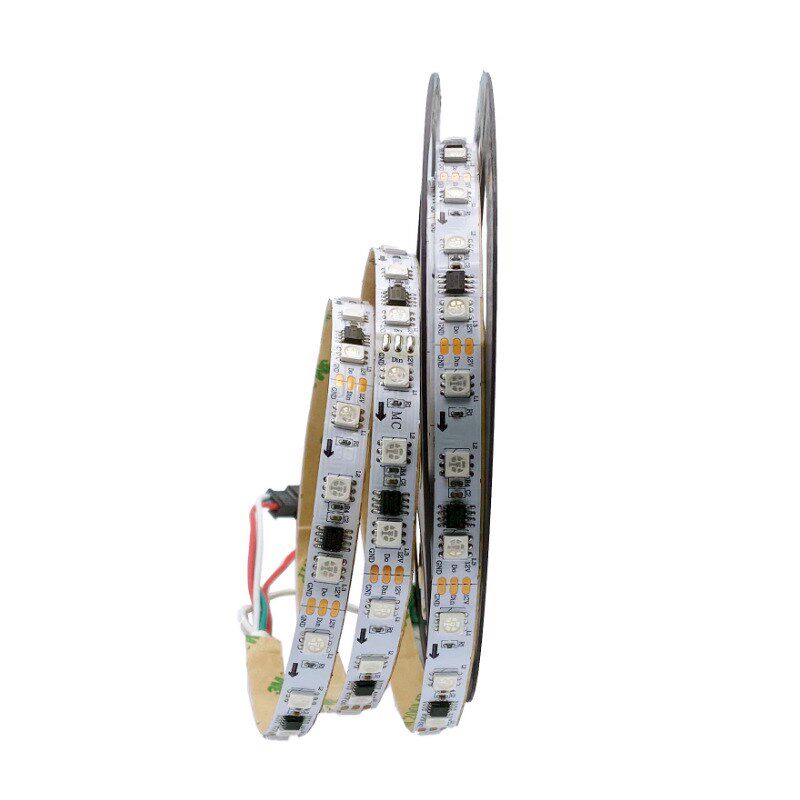 12V幻彩灯带外置WS2811全彩灯带SM16703全彩RGB灯条 20段60灯灯带