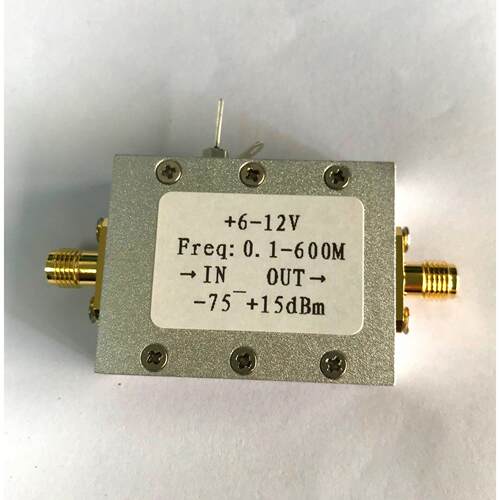 0.1-600M -75~+15dBm 功率表 对数检测　AD8307模块