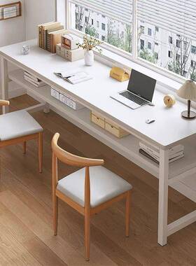 长桌子电脑桌SFR形卧室办女生简易公学习桌书桌学生条家用长方工