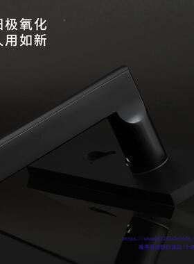 黑色室内卧室房门锁家房通间实木门把锁具GRD用型分用体磁吸静手