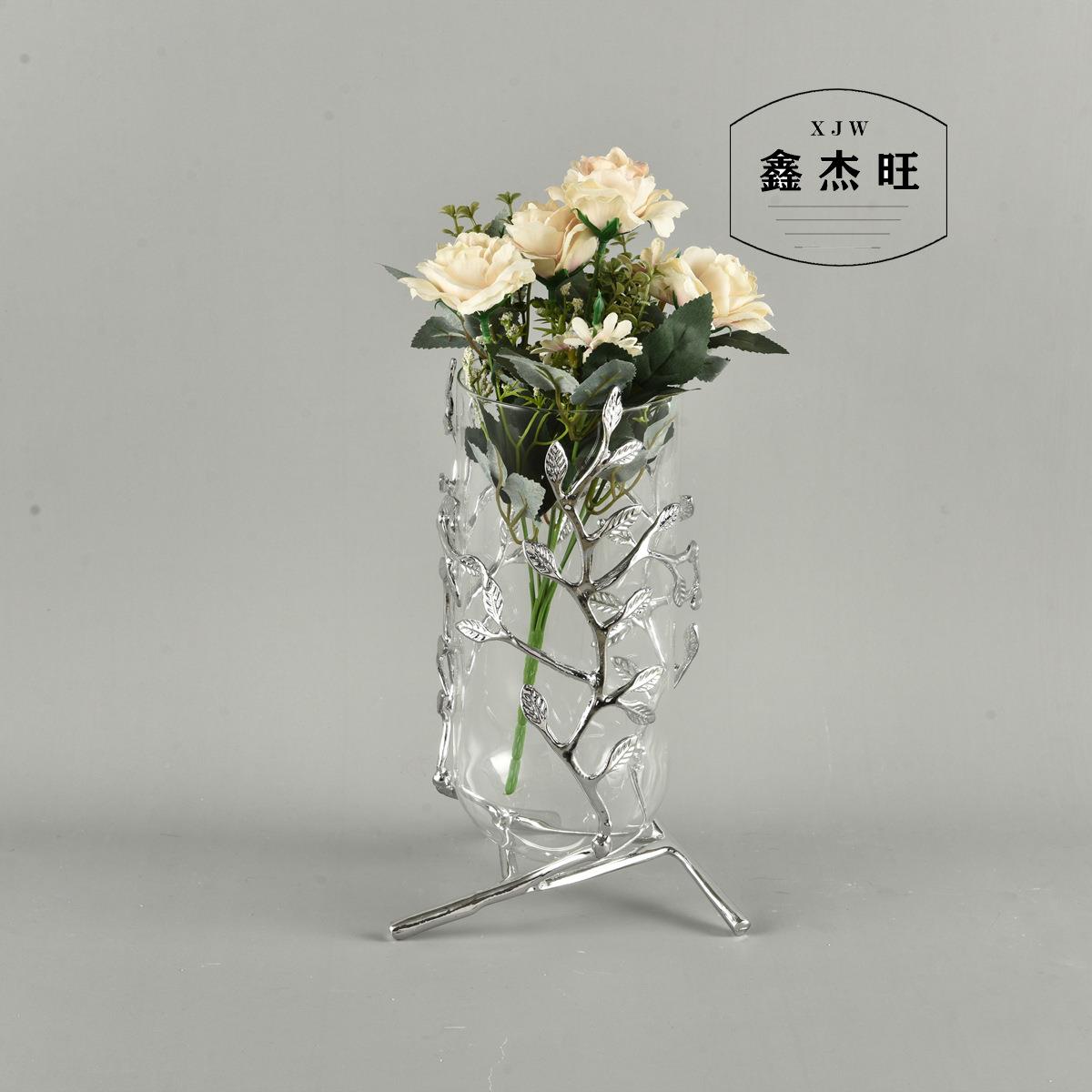欧式创意花瓶件客摆厅插花居现代简约家电视柜关桌-面装玄饰品摆