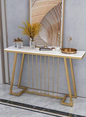 中新式玄关美桌子靠墙尚风大TM-61969理石时简约细长条案台走廊式