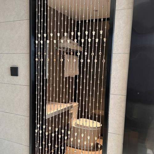 珠帘门帘水晶屏JUR子风隔断新款客厅玄卧室门对门厕所打葫芦关帘