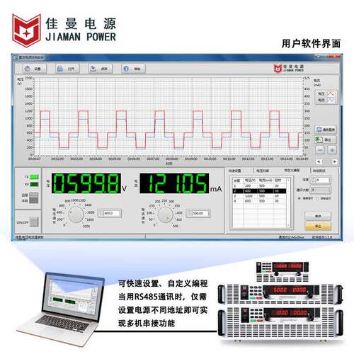 ADK曼600W60V/400V/600V可编程数控直电流佳稳压电源可调速机驱动