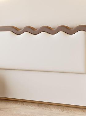 涟漪法式床头板单买油风单新款实木57835床奶头软包简现代超薄个