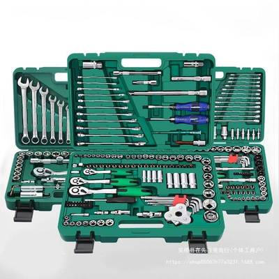 汽修工具EBR多套装修车套筒扳手大中飞棘箱轮汽车工具功能随车组