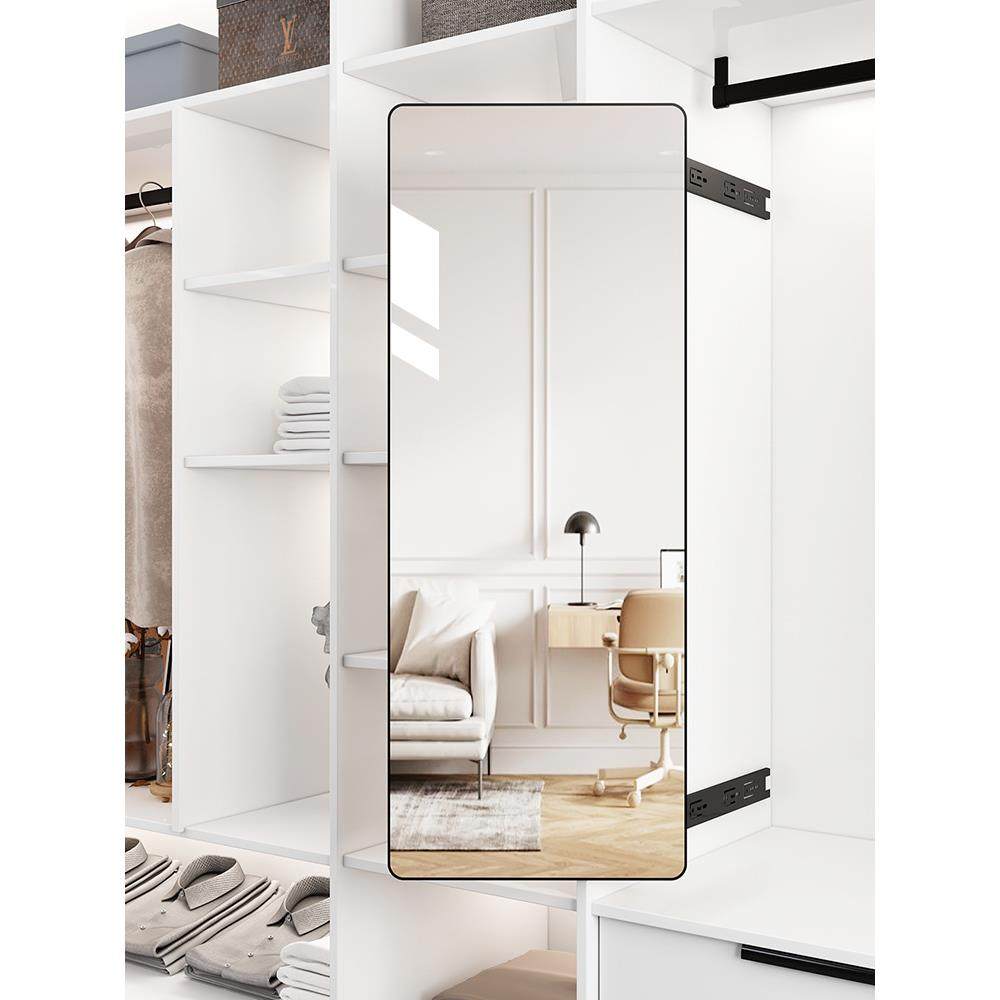 拉全身家用内装隐形可关闭衣推TLYGJ-08柜镜子轻奢风折伸叠缩暗藏